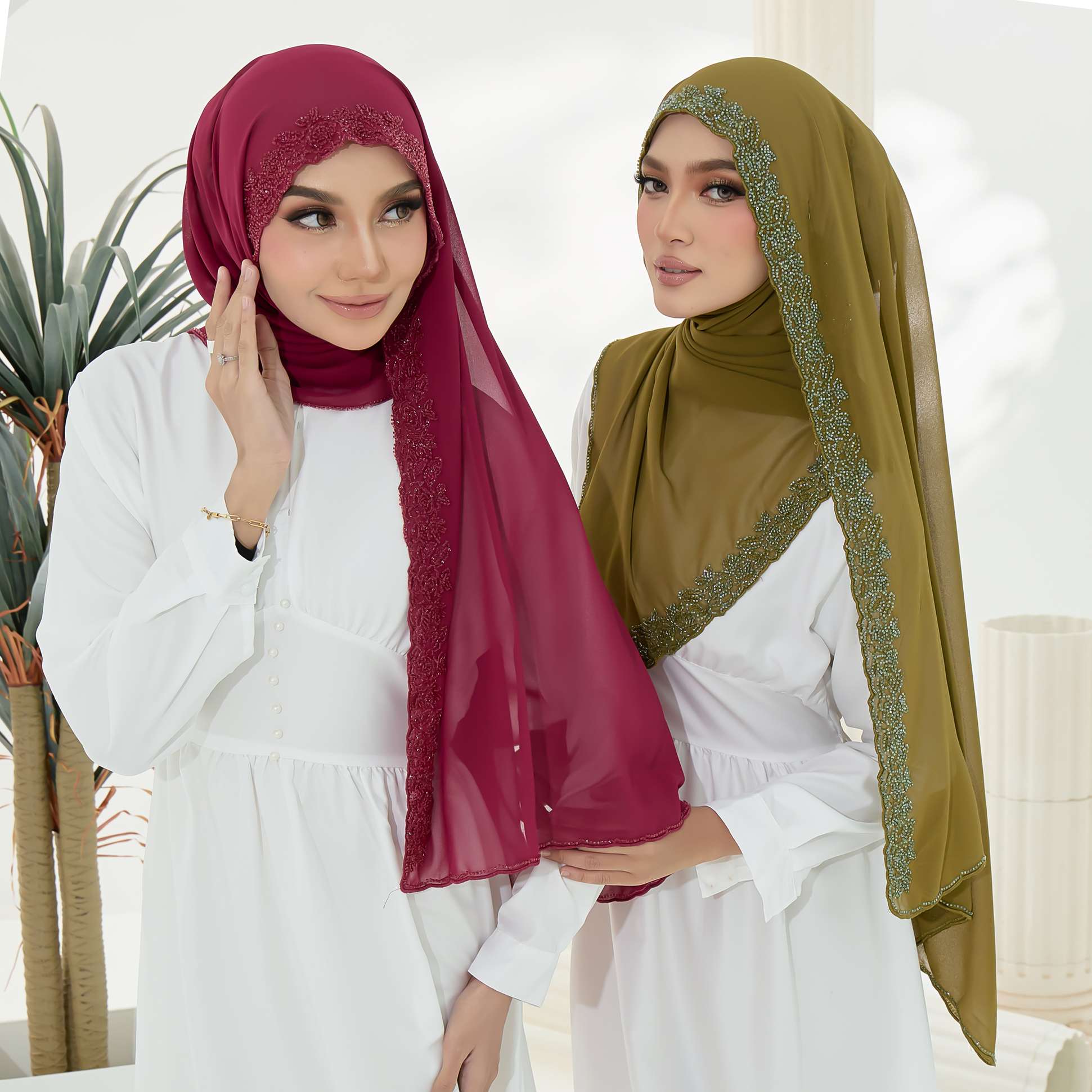 SEPHIA - Beaded Shawl - Image 3